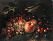 George Henry Hall Peaches Grapes and Cherries oil painting artist